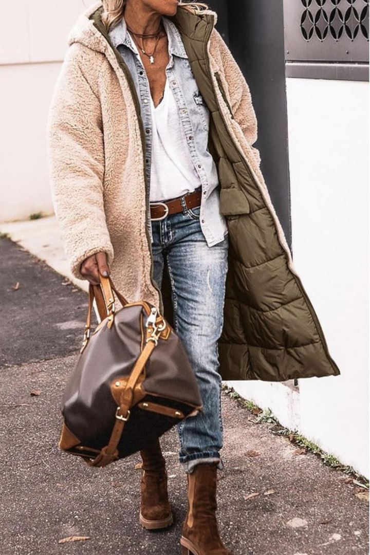 Carina - Manteau Élégant Réversible