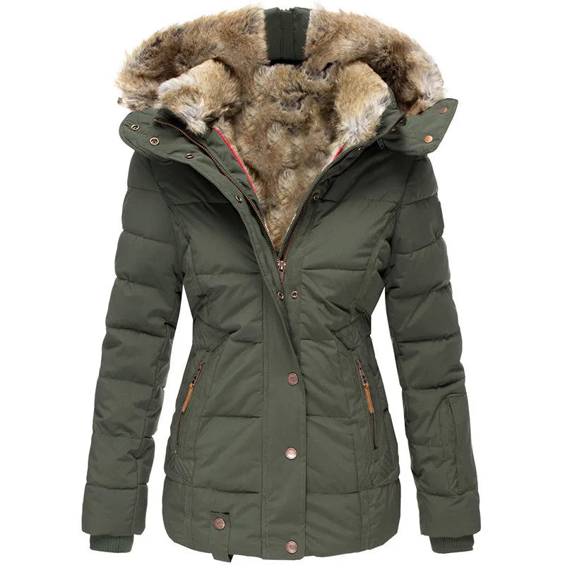Aisa - Manteau d'Hiver en Fourrure