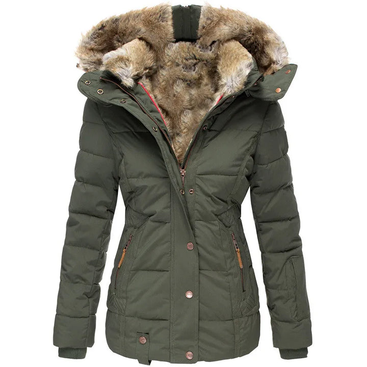 Aisa - Manteau d'Hiver en Fourrure